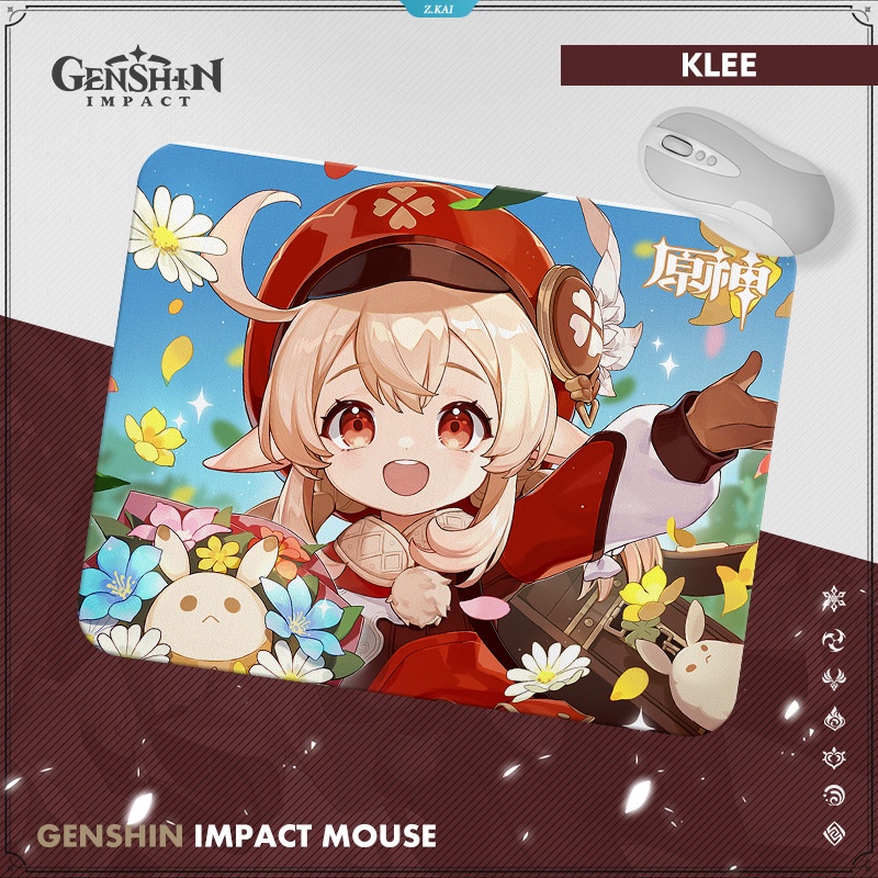 Genshin Impact Tighnari Ganyu Keqing Hu Tao Anak Laki-Laki Dan Perempuan Komputer Mouse Pad Anti-slip Mat Desktop Mat Aksesoris Komputer Mouse Pad [ZK]