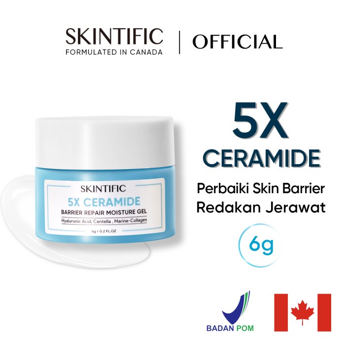 PROMO -  Moisturizer Travel SKINTIFIC 5x Ceramide Barrier Repair Travel Size 6g