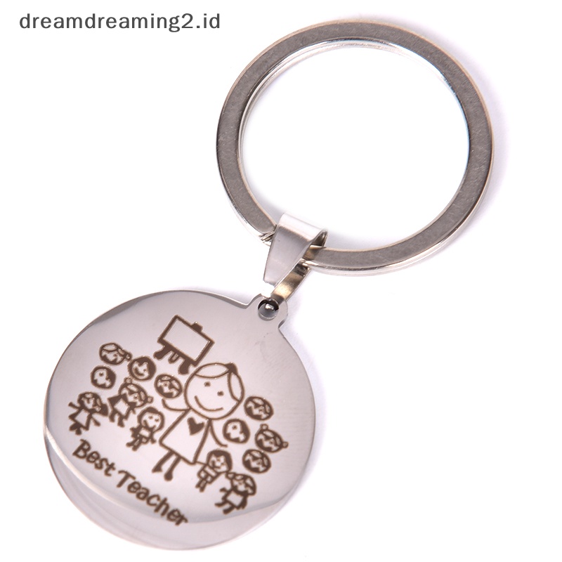 (drea) Gantungan Kunci Grafir Thanks for Teacher Keychain Custom Nama Hadiah Untuk Guru New //