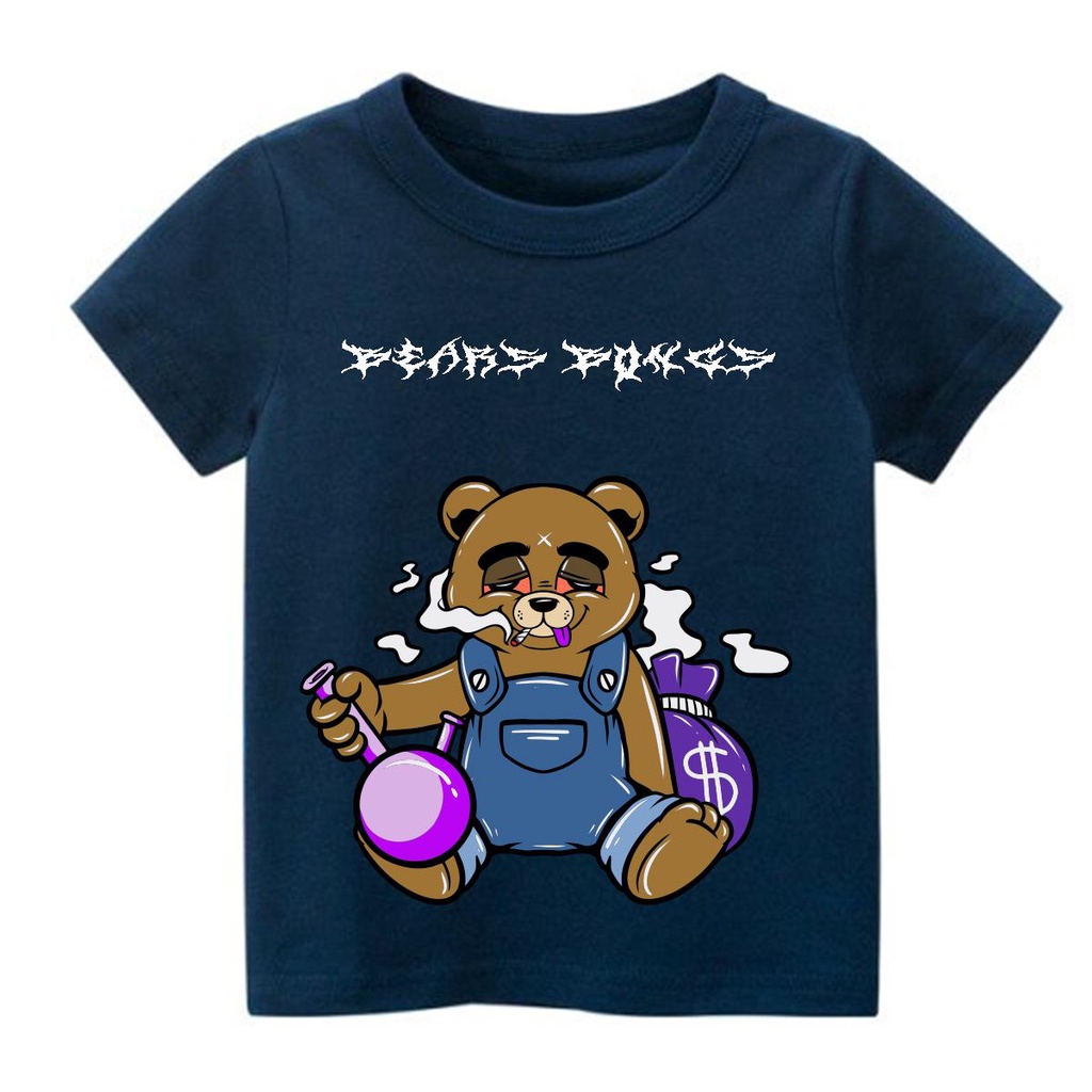 Promo Kaos anak Bears Bongs T-shirt kekinian kece