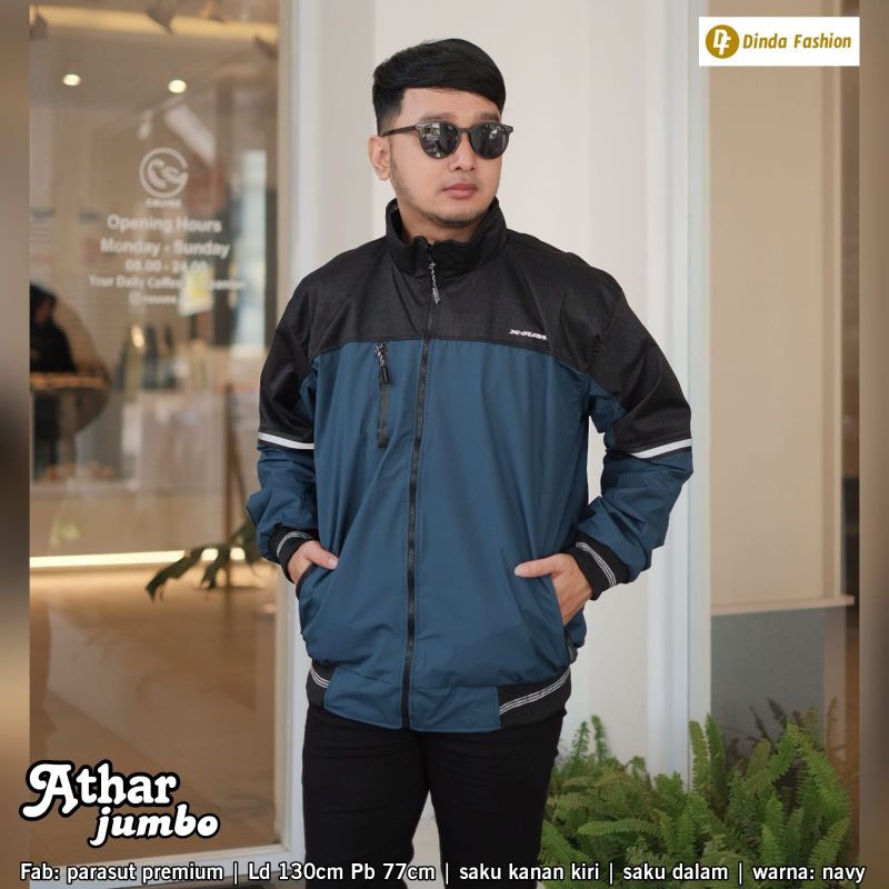 ATHAR JUMBO Jaket Parasut By DINDA | Ld130 Parasut Premium