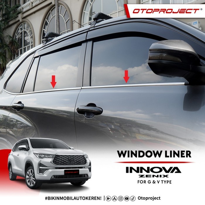 Otoproject Window Liner Stainless Innova Zenix 2023