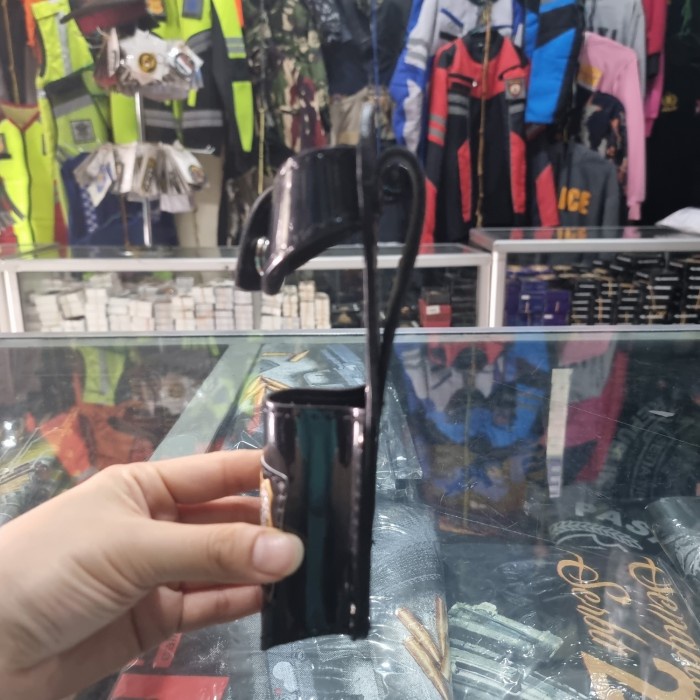 Sarung pentungan kulit satpam |Sarung tongkat satpam bahan kulit hitam
