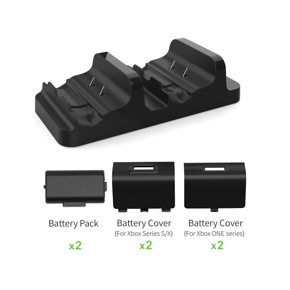 DOBE Dual Charging Dock Xbox Series S/X/One S/X Controller + 2 Battery