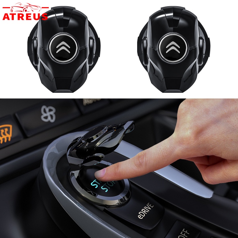 Citroen Saklar Pengapian Mobil Mesin Start Stop Tombol Penutup Pelindung Satu Tombol Start Cover Untuk Citroen c3 c4 c5 Aircross e-c4 DS5 DS7