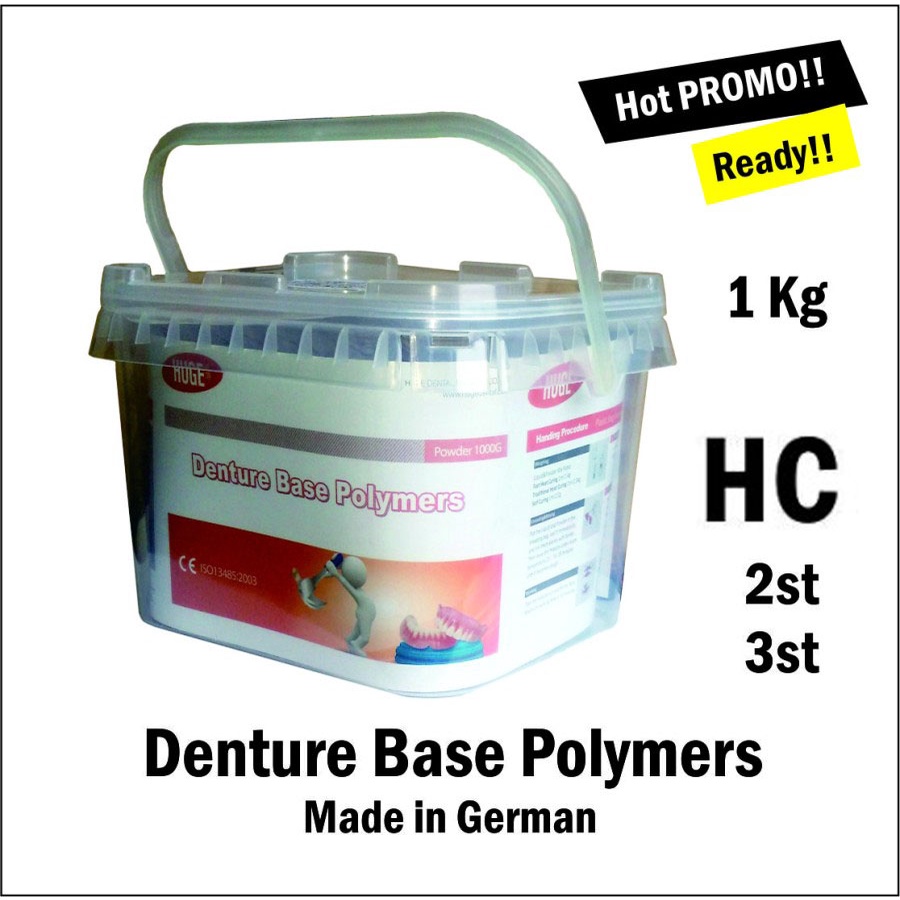 Dental Powder Hot curing denture base polymers direbus isi 1 kg