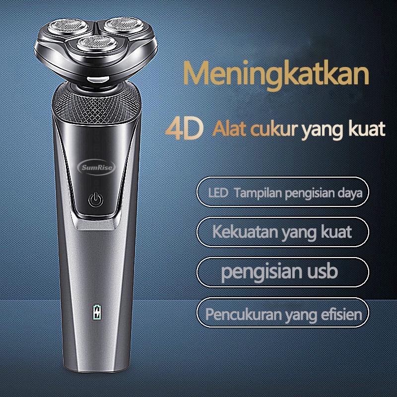 NICE.ID1 - Alat Cukur Kumis Jenggot Rambut Elektrik Shaver Portable 3IN1 Isi Ulang Usb