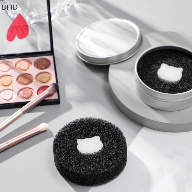 [BFID] Kuas Makeup Dry Cleaner Box Double Use Eye Shadow Brushes Kuas Penghilang Warna [ID]