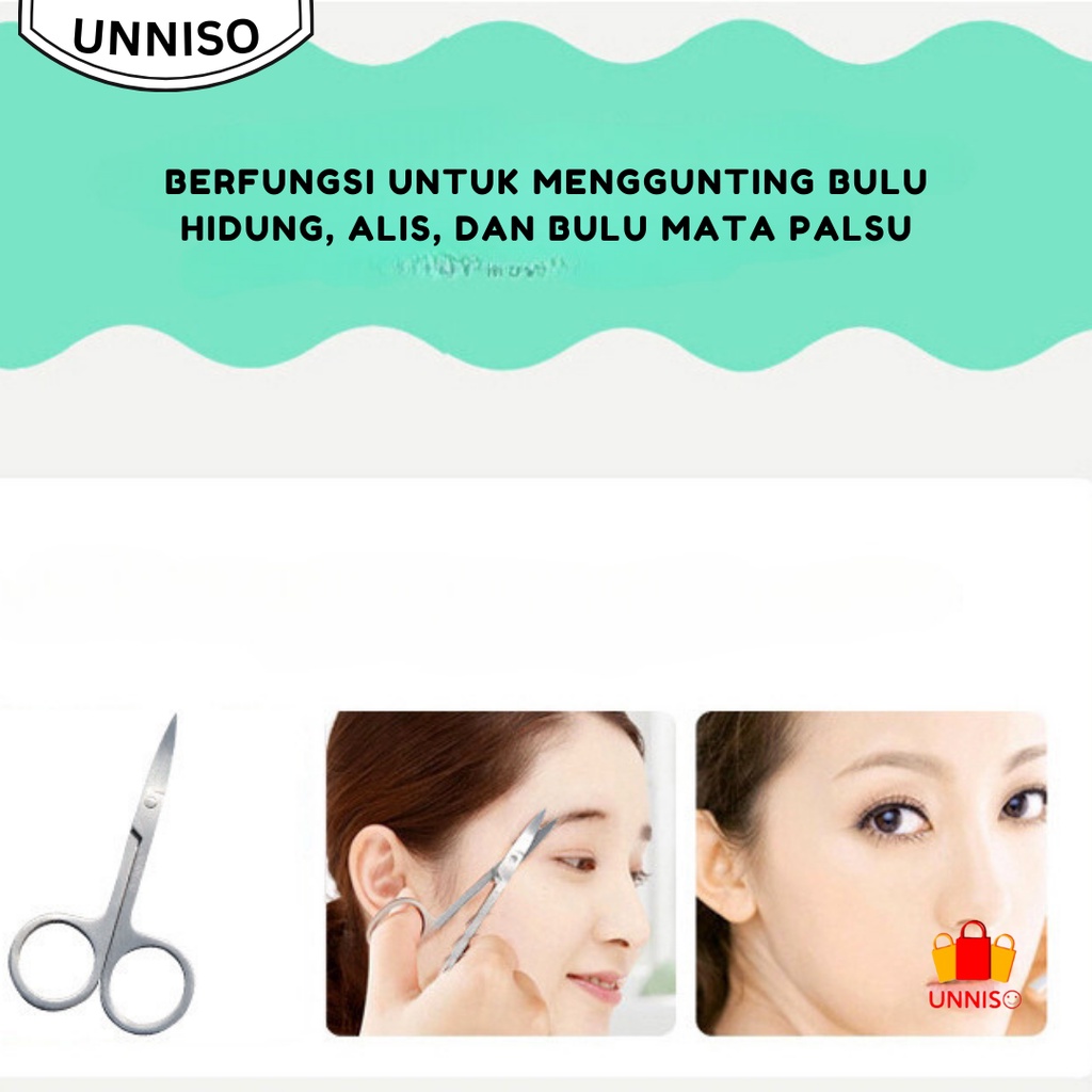 UNNISO - Gunting Bulu Alis / Hidung / Gunting Kosmetik