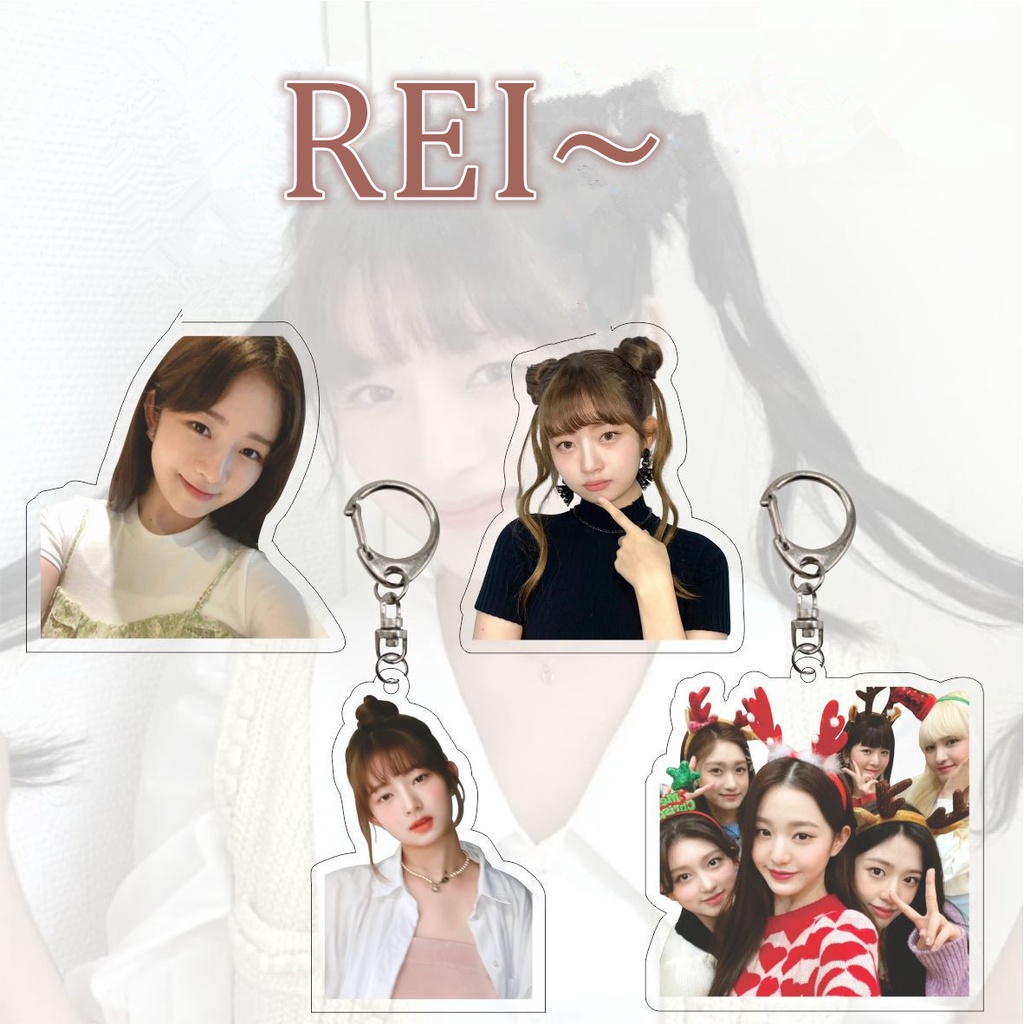 1pc Gantungan Kunci Akrilik IVE Member Solo Key Ring Gantung
