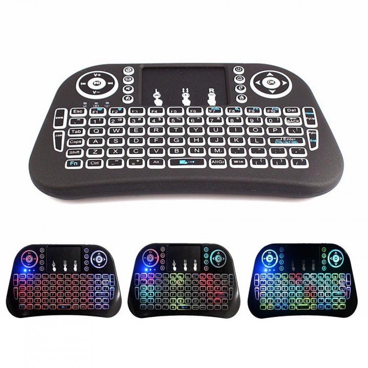 158 i10 Plus - Mini Wireless Keyboard and Touchpad RGB Backlit