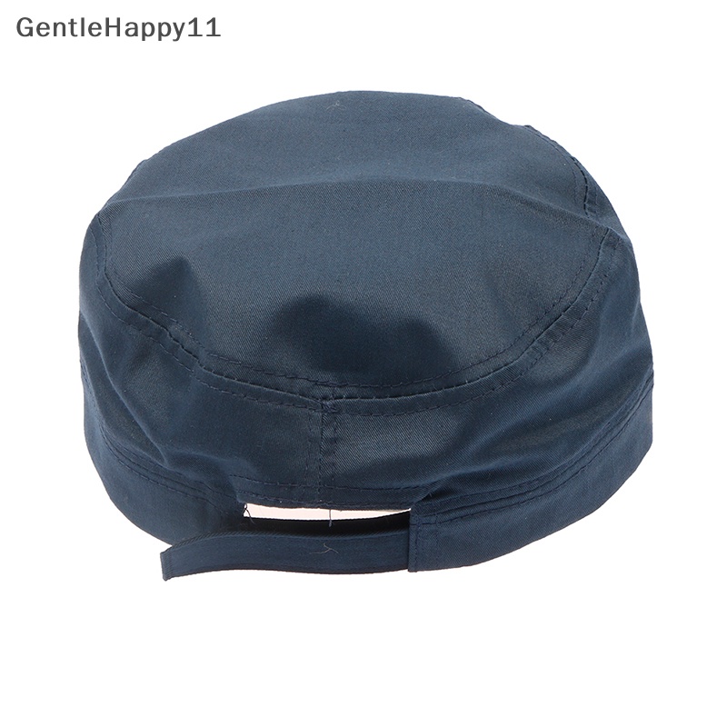 Gentlehappy 1Pcs Fashion Kain Katun Adjustable Kasual Topi Datar Bintang Merah Unisex id