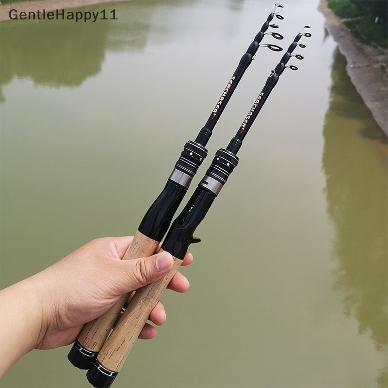 Gentlehappy Ultra light ul power Telescopic Fishing Rod Spinning Rod Lure Berat 1-5g Anak Pemula Menangkap Ikan Kecil Tiang id