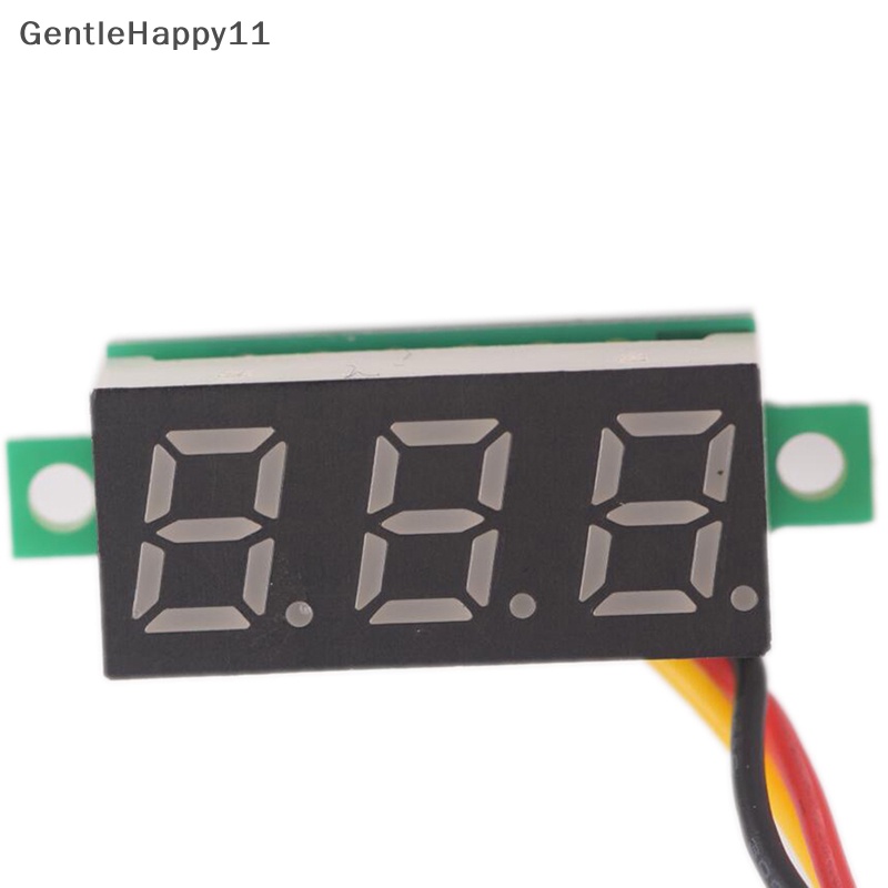 Gentlehappy DC 0-100V Kabel LED 3-Digital Mini Voltmeter Meter Display Voltage Panel Tester id