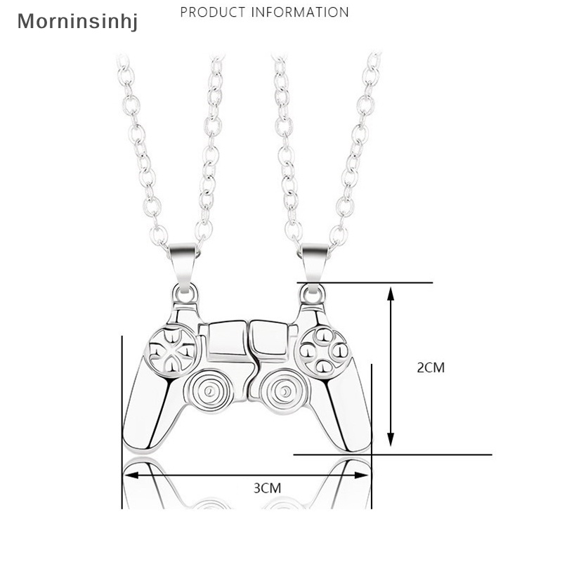 Mornin Kalung Pasangan Controller Game Magnetik Dengan Warna Emas/Silver PS4 Konsol Game Liontin Kalung Valene Day Jewelry Gift id