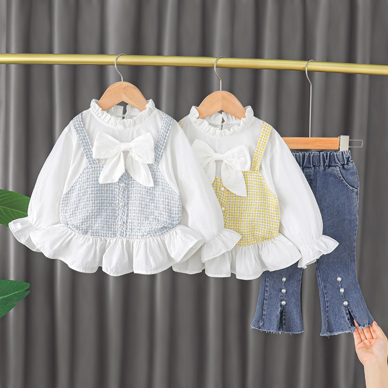 SC-674 Setelan ROMPI katun anak cewek import / Setelan anak cewek keren / Setelan anak korea / Setel