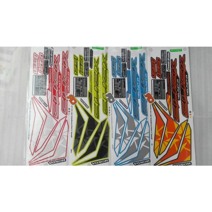 Striping New Click 125 2017 Sporty Thailand Vario 125 150 LED - Merah TERMURAH