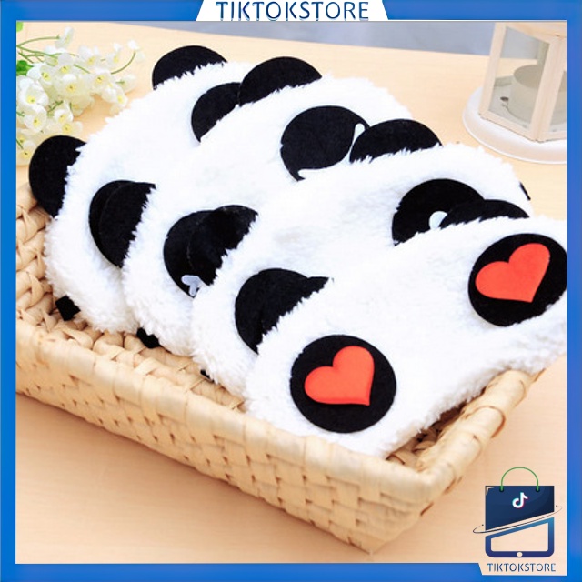 TIKTOK - D6076 Penutup Mata Lucu / Penutup Mata Tidur Karakter Panda / Sleeping Eye Panda Lucu / Eye Cover Cute Panda / Penutup Mata Import