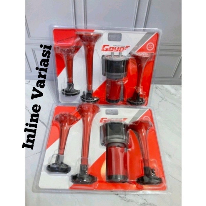 klakson telolet 3 corong tabung 12v motor/mobil