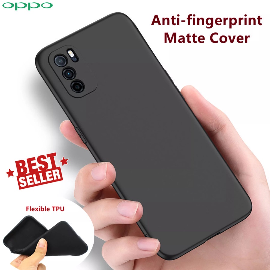 P/B- CASING SOFTCASE COVER Oppo Reno 6 5G 4G - Reno 6 Pro 5G Macaron list hitam polos softcase silicon slim matte oppo reno 6