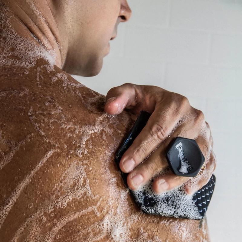 Sikat Mandi Silikon Portable/Sikat Mandi Lembut Exfoliates Alat Mandi/ Sikat Scrubber Tubuh Aksesoris Kamar Mandi