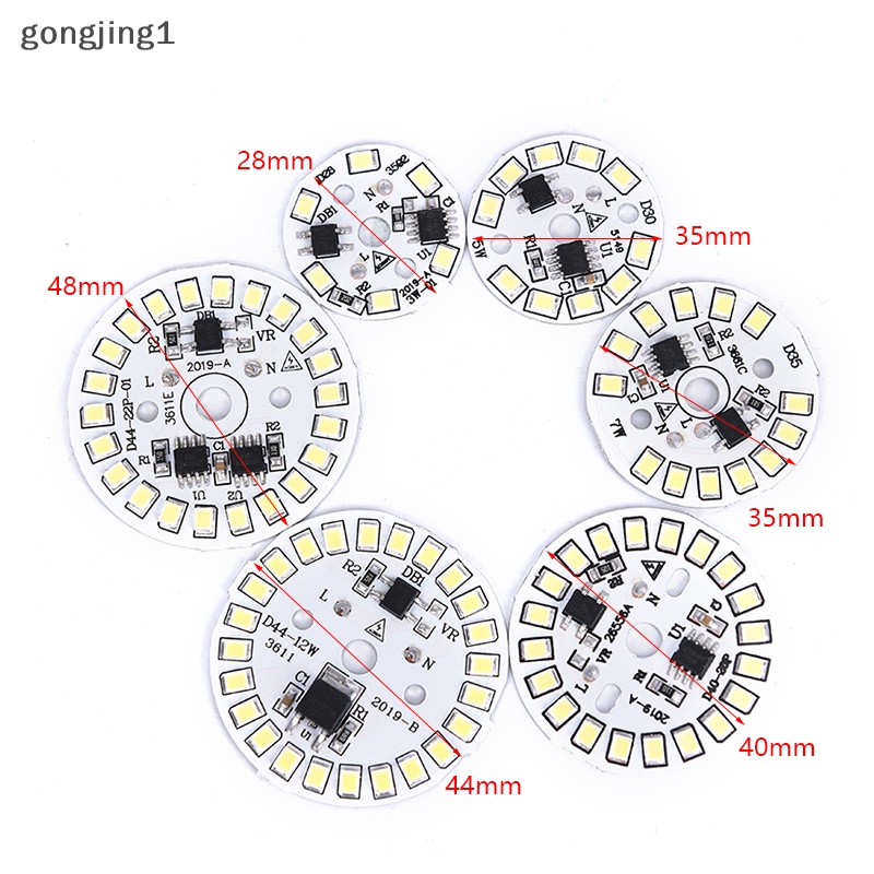 Ggg Lampu Patch Bohlam LED Plat SMD Modul Melingkar Plat Sumber Cahaya Untuk Lampu Bohlam  Id