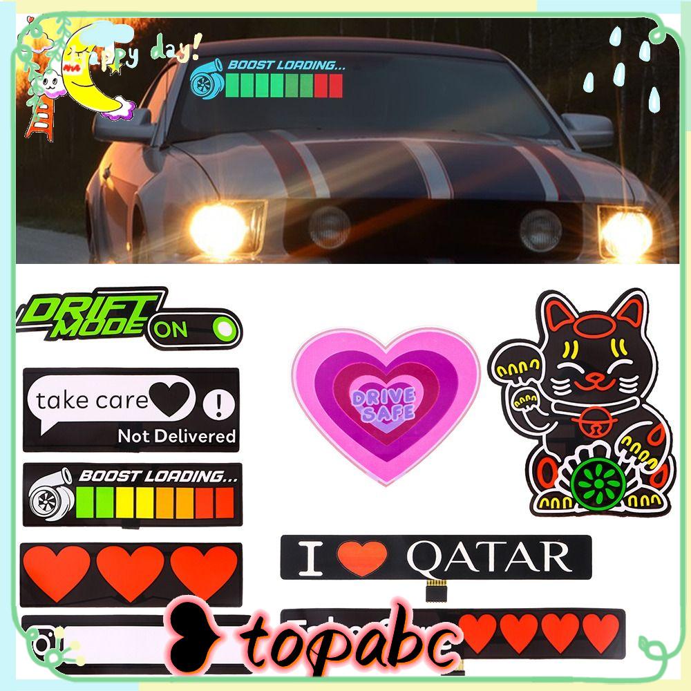 TOP Stiker Mobil LED Fashion Dekorasi Sticker Mobil Jendela Mobil Decals