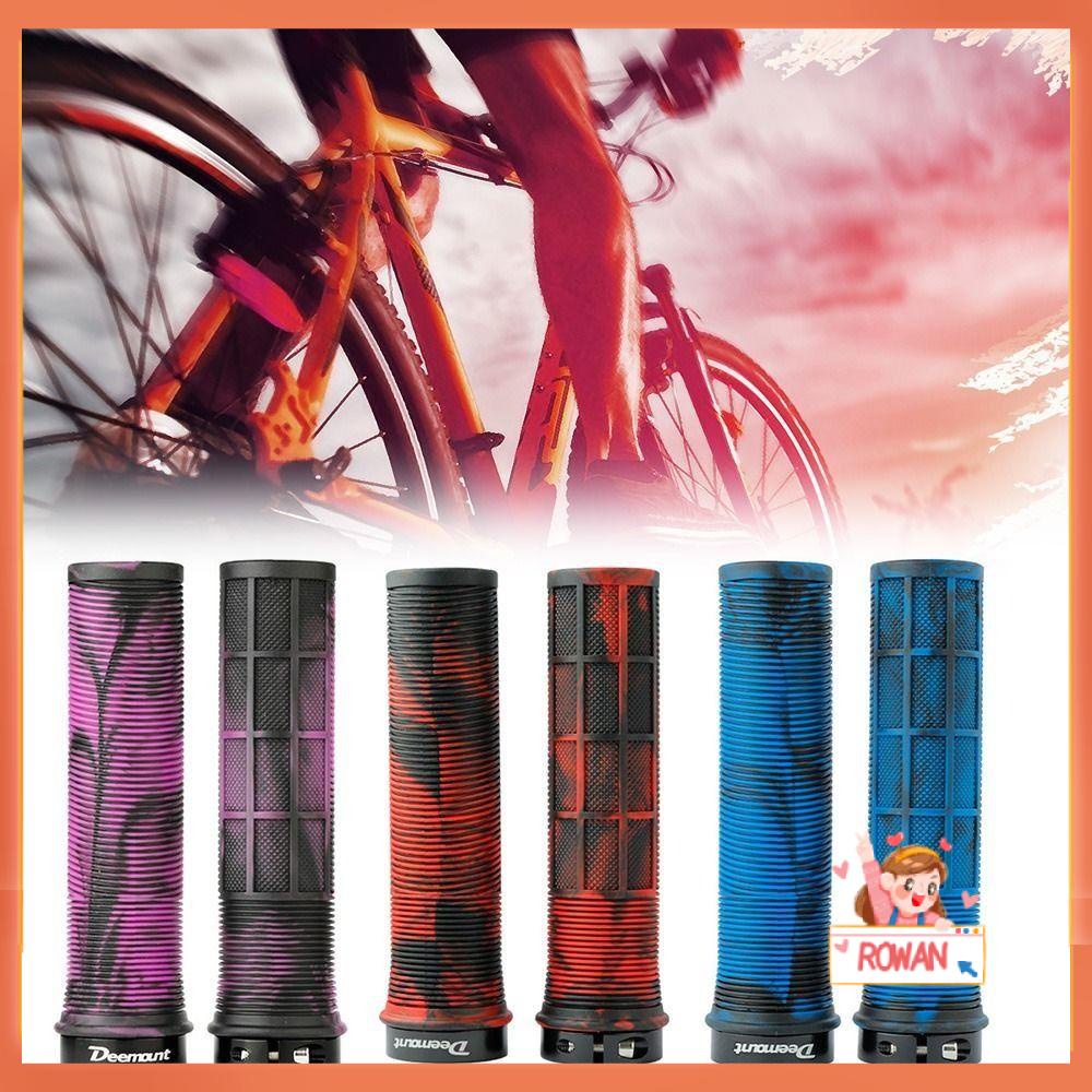 R-FLOWER Pegangan Sepeda Bar Grip Peralatan Sepeda Non-slip Olahraga Luar Ruangan Cincin Kunci Aluminium