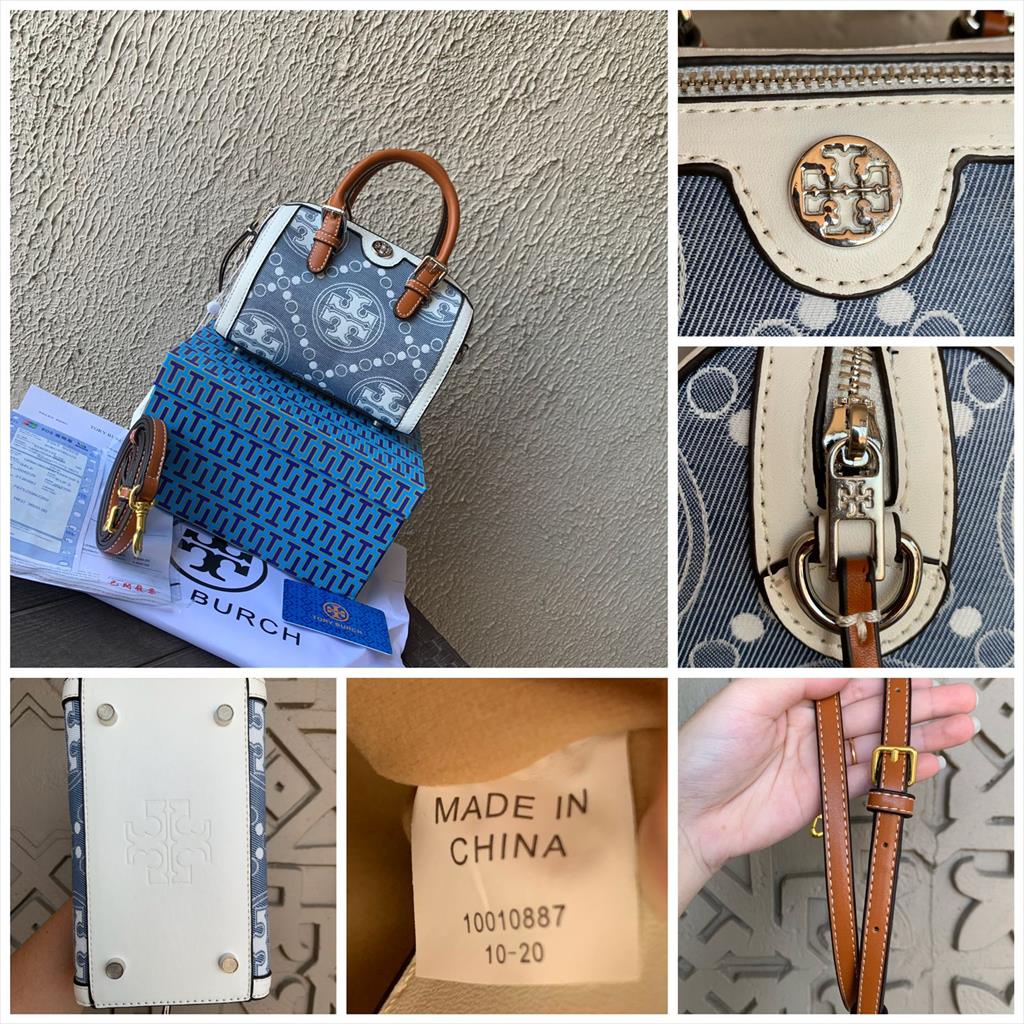 (VIP MICROFIBER) LUXY LX2364 TAS SELEMPANG WANITA MONOGRAM SPEEDY DENIM FREE BOX + PAPERBAG