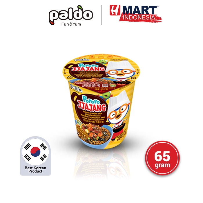 

Paldo Pororo Jjajang Cup Noodle - Jjajangmyeon Mie Ramen Korea 65g