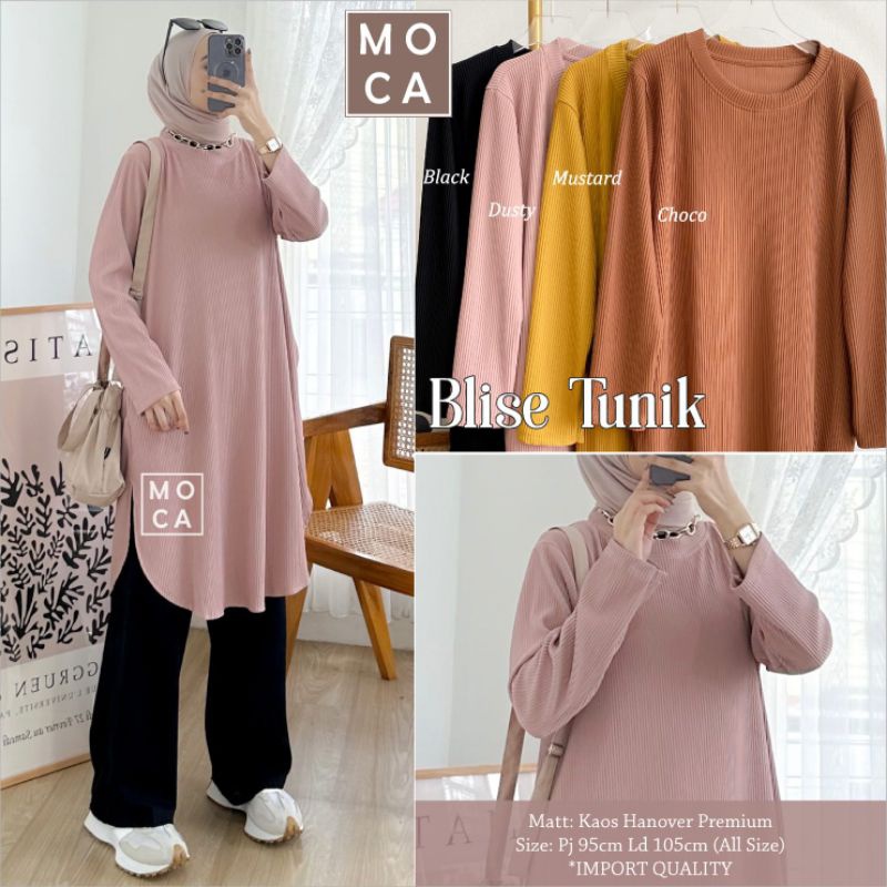 BLISE TUNIK ORI MOCA | Ld105 Kaos Hanover Premium