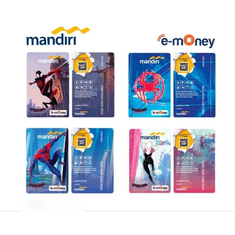 E-money SPIDERMAN SALDO 0 Kartu Pembayaran Elektronik Dompet Digital Transaksi Non-Tunai Cashless Payment Gateway Digital Wallet Mobile Virtual Currency