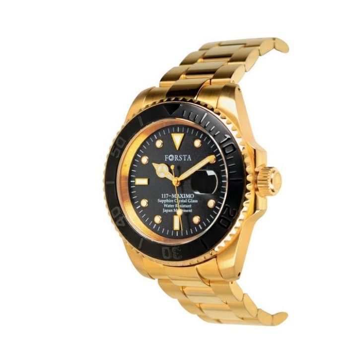 JAM TANGAN MUSLIM FORSTA AL HARAMEEN DELUXE ALL GOLD PRIA ORIGINAL