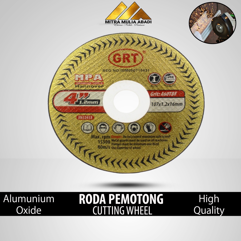 GURINDA CUTTING GRT - WHEEL PEMOTONG BESI STAINLESS STEEL