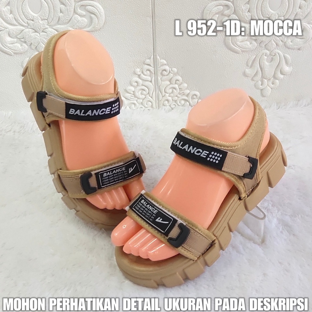 Sendal Tali Perempuan L952 1D Sandal Wanita Import AntiSlip Terlaris SDLWW