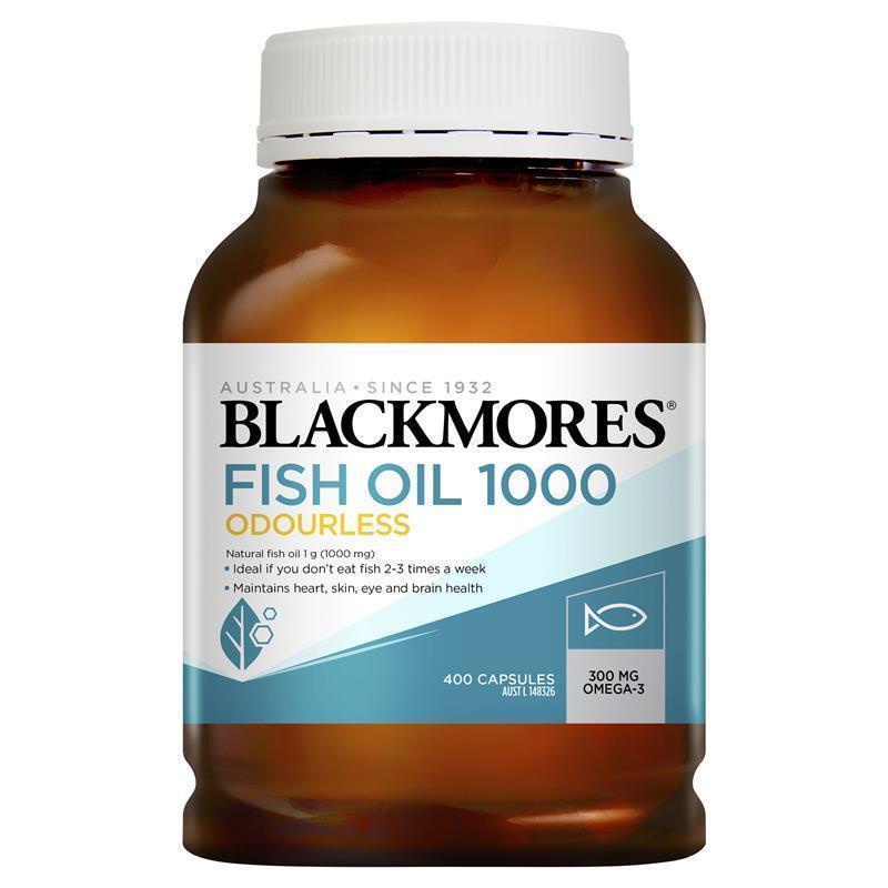 Blackmores Fish Oil 1000 Odourless - 400 Capsules