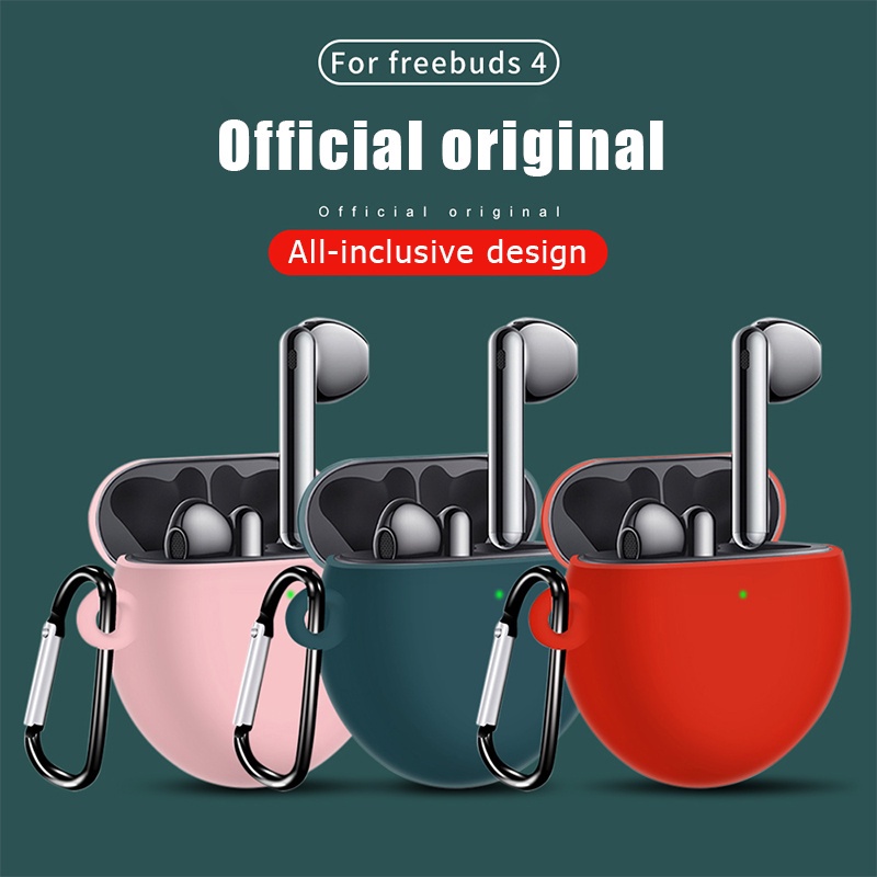 Cre Soft Case Silikon TWS Huawei Freebuds 4 + carabiner