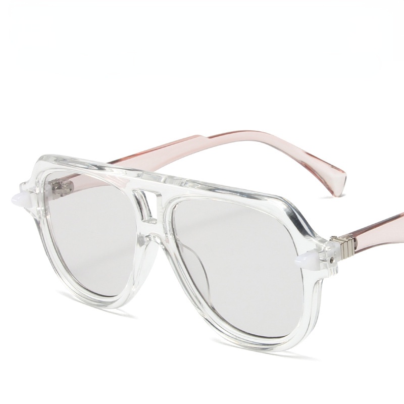 Kacamata Bingkai Besar Kacamata Hitam Pesta Kodok Retro Sederhana