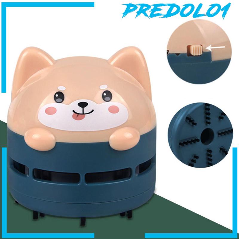 [Predolo1] Desktop Vacuum Cleaner Pembersih Meja Kantor Motif Kartun Hewan Rumah Mini