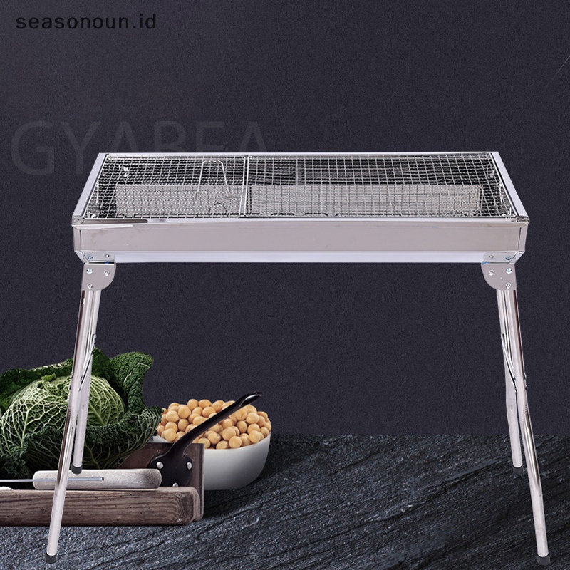 Panggangan barbekyu &lt;ne1&gt;easonoun alat panggang outdoor stainless steel tawana charcoal grill portable panggangan lipat portable arang barbecue .