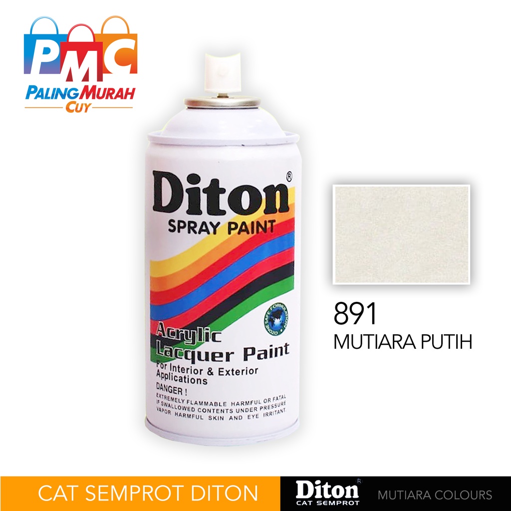 Diton 891 Mutiara Putih Cat Semprot/Pylox/Samurai Motor/Helm/Gundam