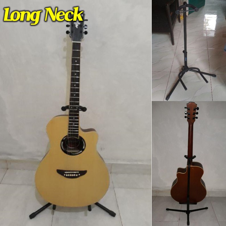 YGRETTE - TaffSTUDIO TRIPOD STAND GITAR Guitar Ukulele Biola Foldable Metal Frame Coated Paint Kokoh Import