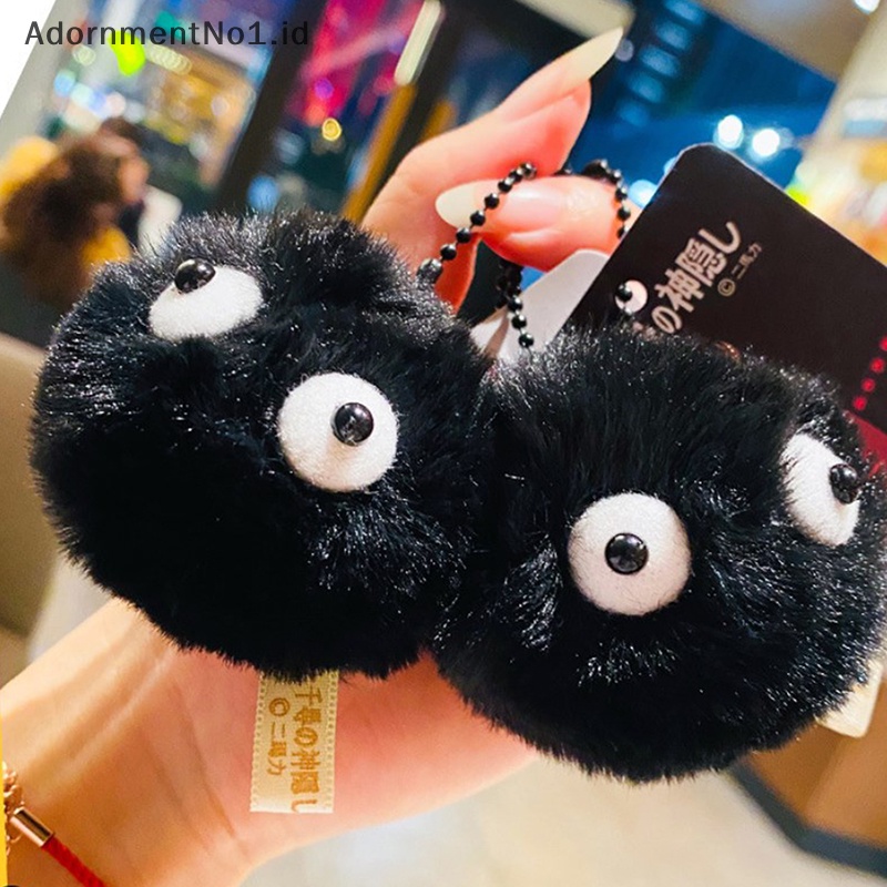 [AdornmentNo1] New Brand My Neighbor Totoro grosir PLUSH Mini SOOT SPRITE PLUSH Ghibli tokoh Anime Spirited Away debu Bunny Black Elf mainan