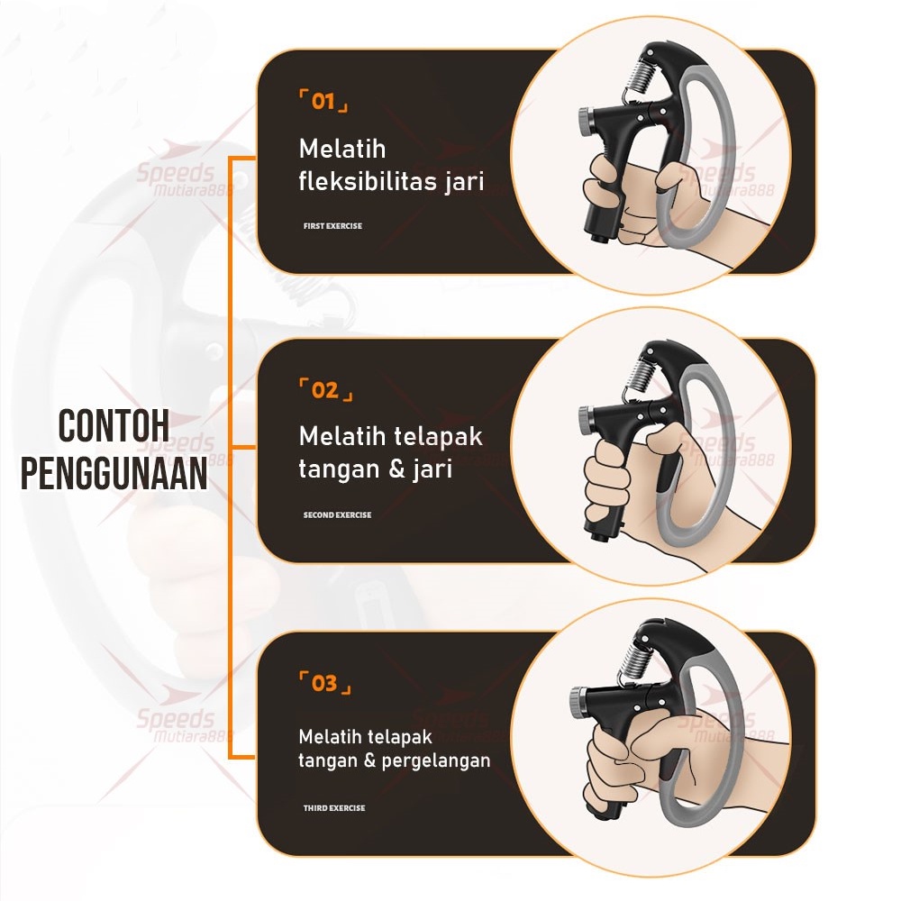 Handgrip Fitness Digital Counter Alat Olahraga Tangan Original