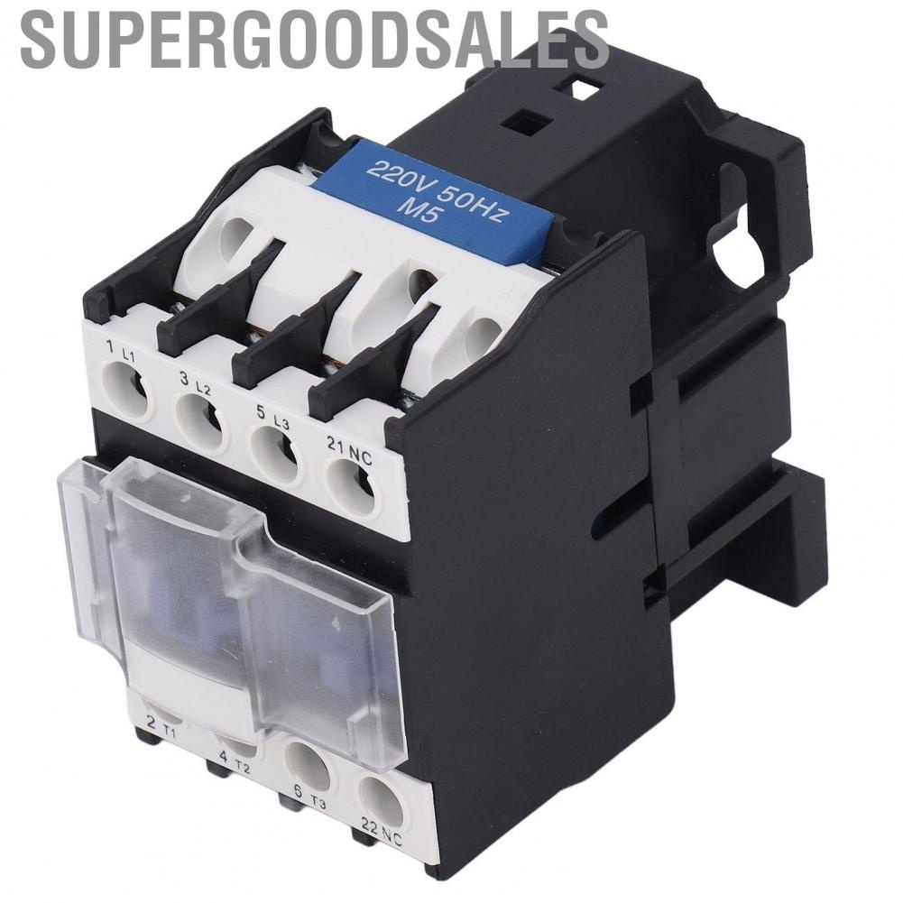 Supergoodsales Electrical Contactor  Switch Low Power Consumption Easy Installation Silver Contact for Building