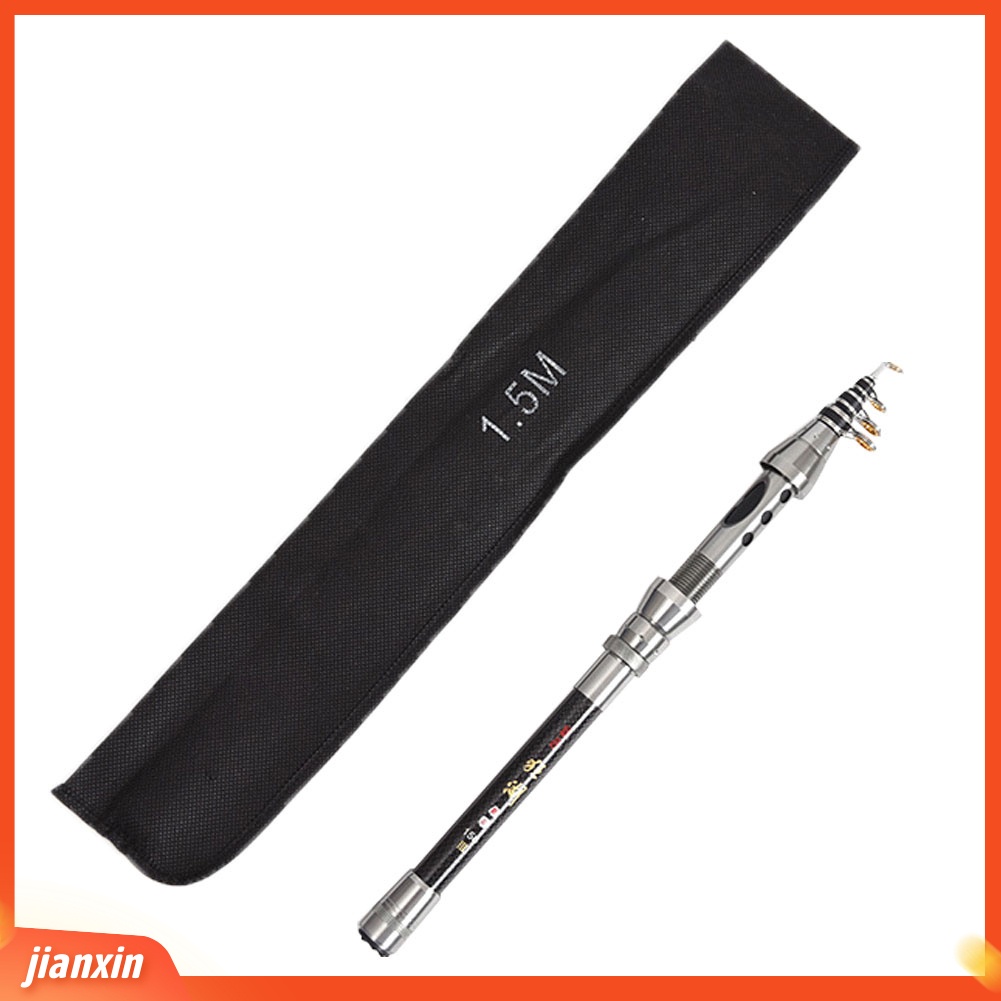 (In Stock) 1.5/1.8m Serat Karbon Tinggi Ringan Telescopic Casting River Sea Joran Pancing
