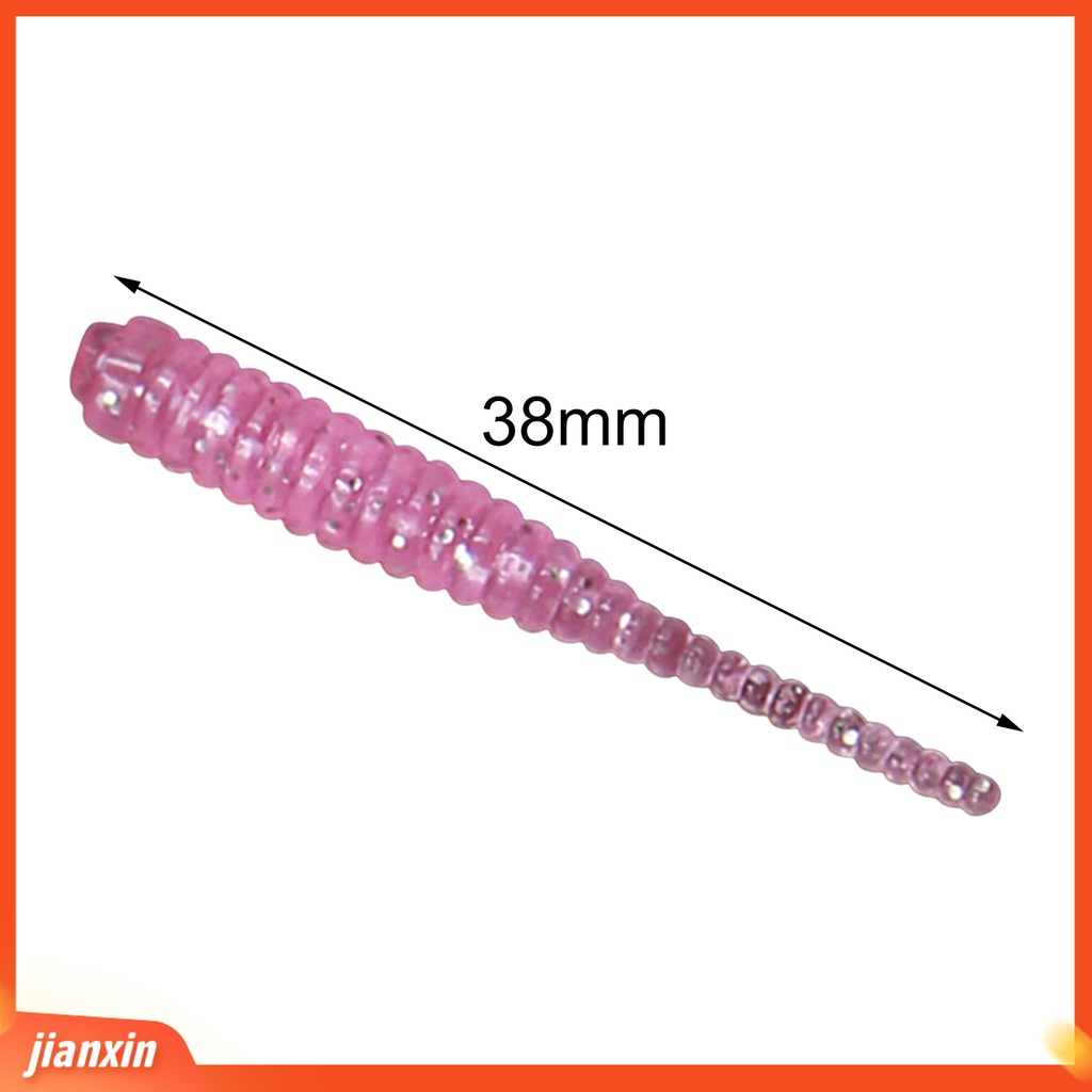 (In Stock) 10 Pcs 38mm /0.3g Memancing Soft Lure Simulasi Tinggi Menggoda Ikan Elastis Umpan Umpan Wobblers Buatan Jarum Ekor Fishing Tackle