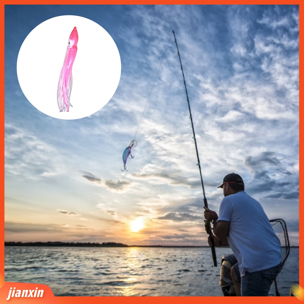 (In Stock) Umpan Pancing Eye-catching Ketangguhan Tinggi Rok Cumi Metal Alat Pemikat Air Asin Untuk Danau