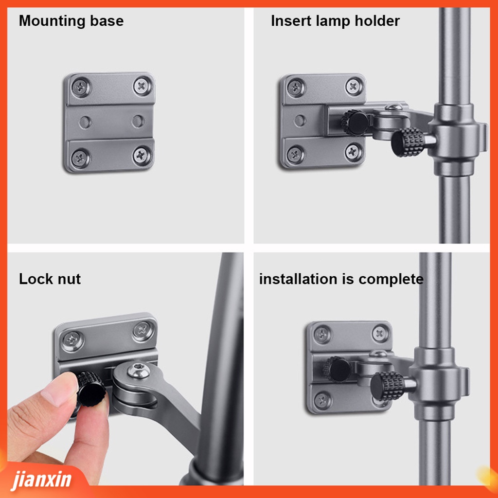 (In Stock) Bracket Lampu Pancing Keras Ringan Adjustable Universal Joint Fishing Box Light Stand Untuk Memancing