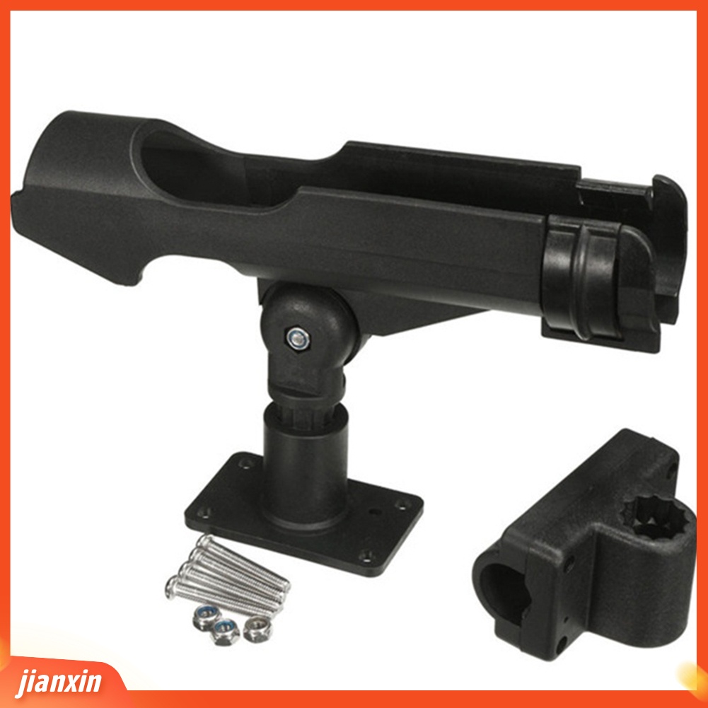 (In Stock) Bracket Holder Pancing Dapat Diputar Dengan Sekrup Untuk Boat Kayaking Yacht Tackle